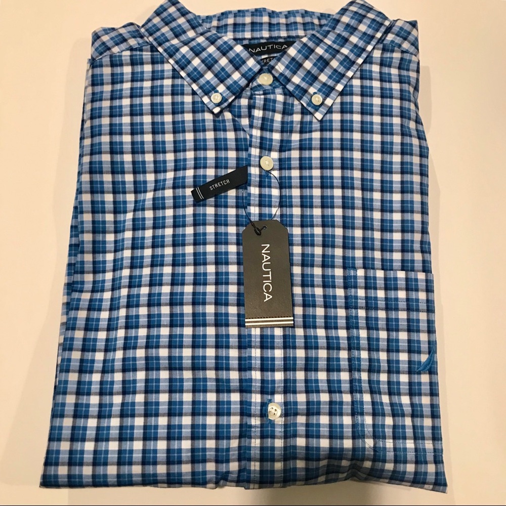 NWT Nautica Men’s Button Down Shirt XL